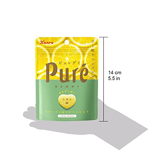 Japanese Kanro Pure Gu-mmy Candies:Lemon Flavored 6 pcs Set 5